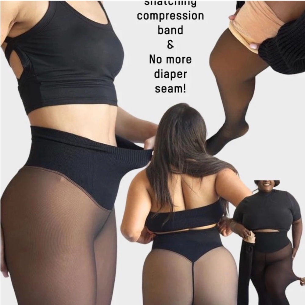 SHECURVE - fleece shaping leggings (vanilla/light)